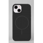 iLike Apple iPhone 15 Soft Touch silikona maciņš ar magnētu, melns