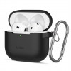 Tech-Protect Silicone Hook maciņš Apple AirPods 4, melns