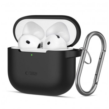Tech-Protect Silicone Hook maciņš Apple AirPods 4, melns