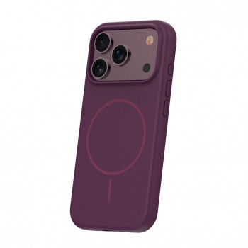 TFO Silicone Thin Mag maciņš iPhone 17 Pro / iPhone 18 Pro 6.3 inch, tumšā ķiršu krāsā
