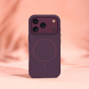 TFO Silicone Thin Mag maciņš iPhone 17 Pro / iPhone 18 Pro 6.3 inch, tumšā ķiršu krāsā