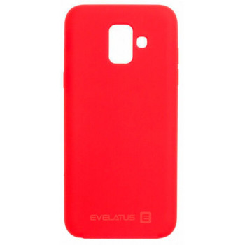 Evelatus Samsung A6 2018 Nano Silicone maciņš, Soft Touch TPU, sarkans