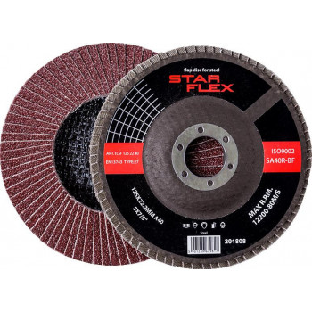 PSG Star Flex T29 lapiņu slīpdisks tēraudam, 125 x 22 mm, graudainība 60 (TLS1252260)