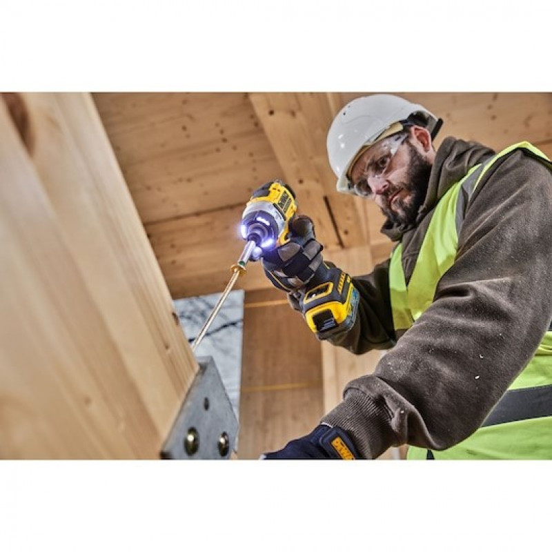 DeWALT DCF860E2T-QW triecienskrūvgriezis/uzgriežņu atslēga 3800 RPM melns, dzeltens
