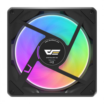 Darkflash Gauss G24 120 mm ARGB PWM korpusa ventilators, melns