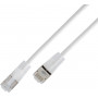 Wirewin SLIM Cat6a U/UTP viegls savienojuma kabelis, 10 gigabiti, 7,5 m, caurspīdīgi savienotāji (SLIM-L-UU-K6A-TL 7.5 WT)