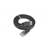 Wirewin Slim Cat6 U/UTP savienojuma kabelis RJ45, 0,1 m, melns