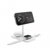 Twelve South HiRise 3 Deluxe 3-in-1 bezvadu lādētājs, 15 W, balts