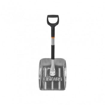 Fiskars 1000740 sniega lāpsta, alumīnijs/plastmasa, melna/pelēka/oranža