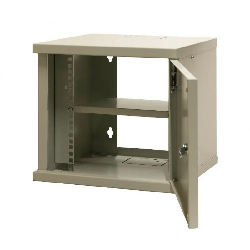 Emiter EMITERNET 10 inch 6U vienas sekcijas sienas skapis, metāla durvis, 315 x 310 x 330 mm (EM/SOHO-B-6U)