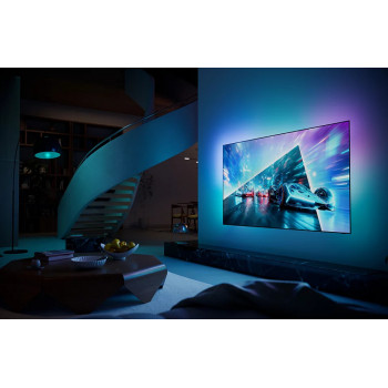 Philips 65OLED761/12 65 inch (164 cm) 4K UHD televizors, Ambilight no 3 pusēm, 120 Hz, melns