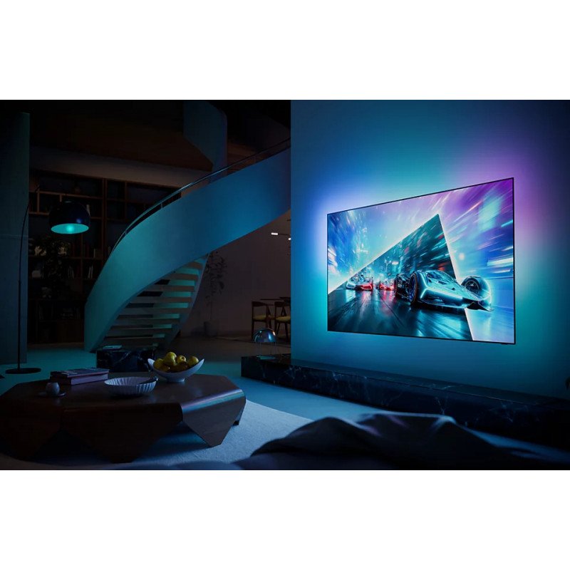Philips 65OLED761/12 65 inch (164 cm) 4K UHD televizors, Ambilight no 3 pusēm, 120 Hz, melns