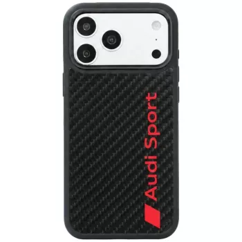 Audi R8 oglekļa šķiedras MagSafe futrālis iPhone 18 Pro Max / 17 Pro Max, melns