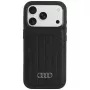 Audi sintētiskās ādas MagSafe futrālis iPhone 18 Pro / 17 Pro, melns