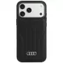 Audi sintētiskās ādas MagSafe vāciņš iPhone 18 Pro Max / 17 Pro Max, melns