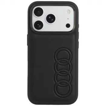 Audi TT sintētiskās ādas MagSafe maciņš iPhone 18 Pro / 17 Pro, melns