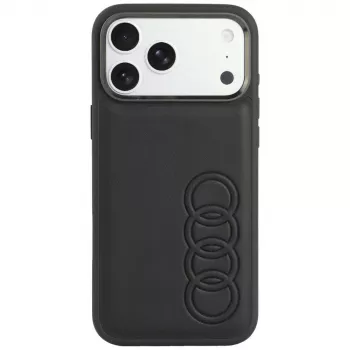 Audi TT sintētiskās ādas MagSafe maciņš iPhone 18 Pro Max / 17 Pro Max, melns