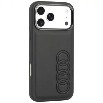 Audi TT sintētiskās ādas MagSafe maciņš iPhone 18 Pro Max / 17 Pro Max, melns