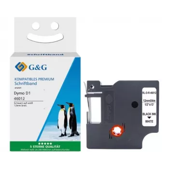 G&G Ninestar Silk etiķešu lente, saderīga ar Dymo D1 / 46012