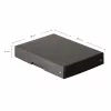 FALKEN PURE glabāšanas kaste 500 loksnēm, 18 x 25 x 4 cm, melna
