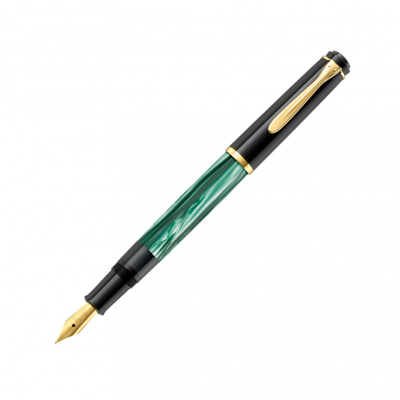 Pelikan Classic M200 virzuļa tintes pildspalva, zaļa marmorēta