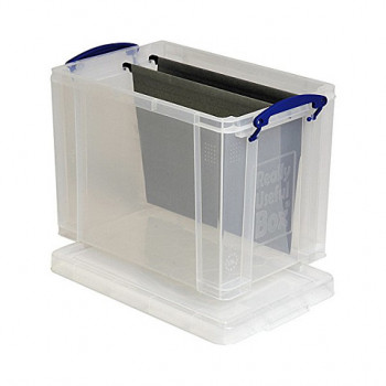 Uzglabāšanas kaste Really Useful Box 19.0 l - 39.5 x 25.5 x 29.0 cm caurspīdīga