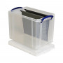 Uzglabāšanas kaste Really Useful Box 19.0 l - 39.5 x 25.5 x 29.0 cm caurspīdīga