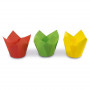 Guardini Tulip formas papīra kēksiņu formiņas 12 gab. krāsainas Easy Bake Ø 7.5 x 8 cm