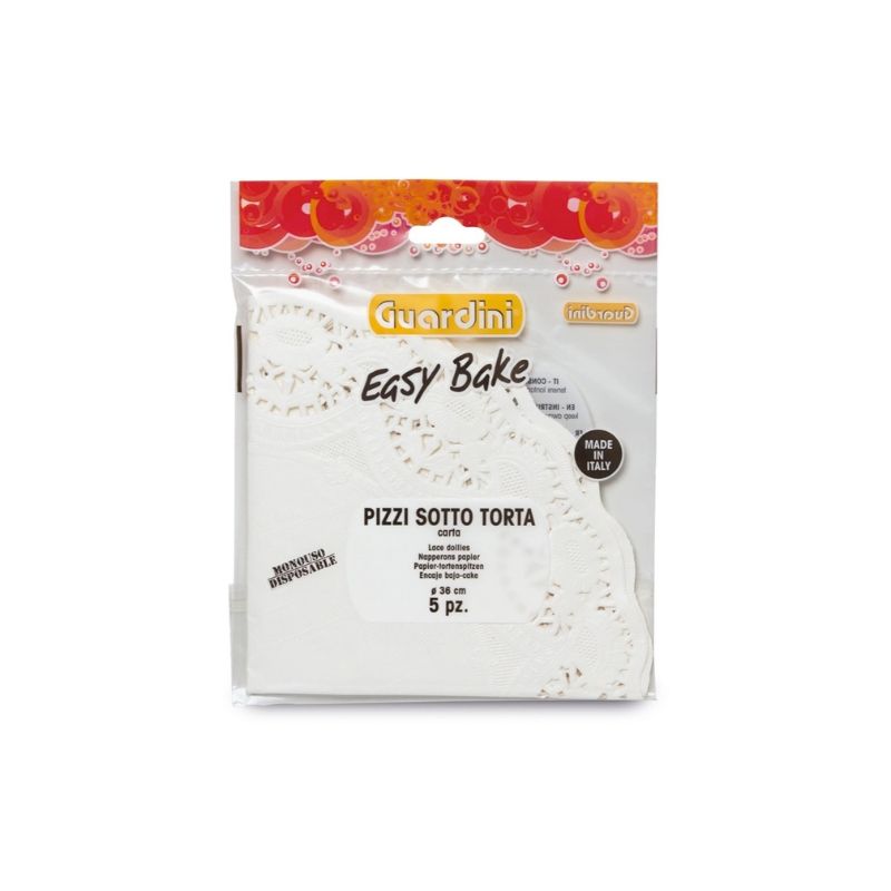 Guardini Easy Bake dekoratīvās papīra salvetes kūkām Ø 36 cm, 5 gab.