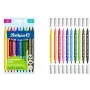 Pelikan Colorella Duo C407 flomāsteri, dažādas krāsas, 10 gab.