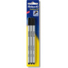 Pelikan Fineliner 96, melns, ar metāla uzgali, dokumentiem piemērota, gaismas izturīga tinte