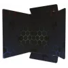 RNK Verlag Hexagon mape ar gumiju un 3 atlokiem, kartona, DIN A4
