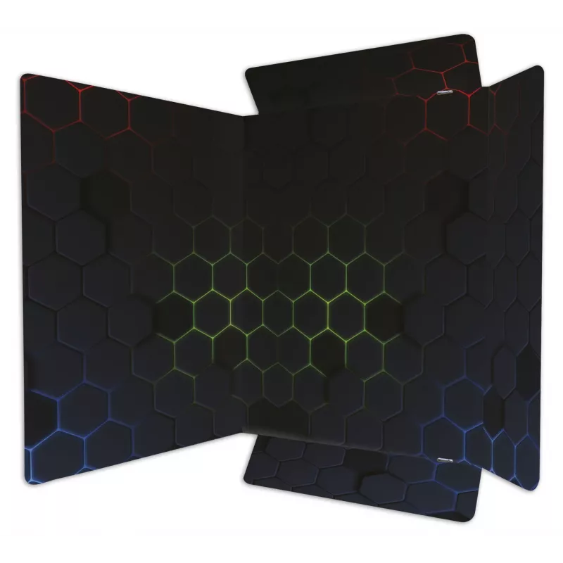 RNK Verlag Hexagon mape ar gumiju un 3 atlokiem, kartona, DIN A4