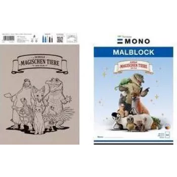 Tombow "Die Schule der magischen Tiere" zīmēšanas bloks, DIN A4, 120 g/m², 20 loksnes