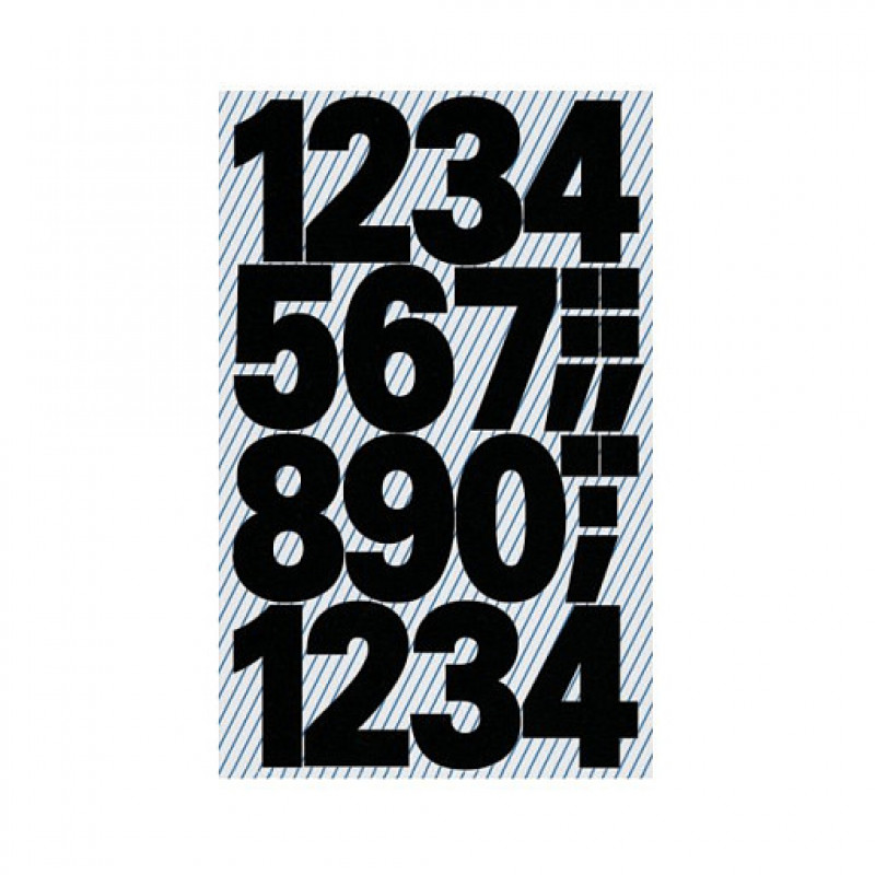 AVERY Zweckform līmējošie cipari 3785, melni, 25.0 mm, 48 uzlīmes