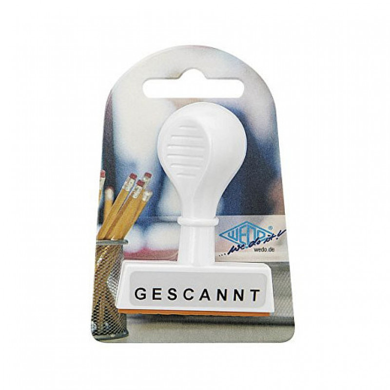 WEDO teksta zīmogs „Gescannt“ (19333)