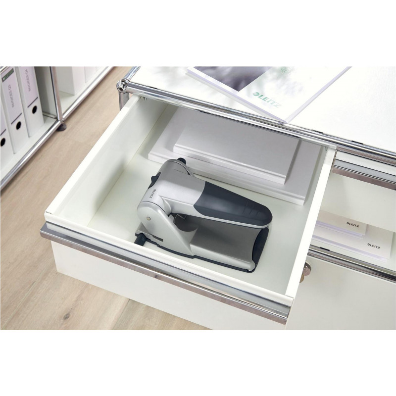 Leitz 5180 dokumentu caurums, melns