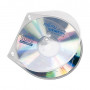 VELOFLEX VELOBOX CD/DVD kārbas 1 diskam, caurspīdīgas, 10 gab.