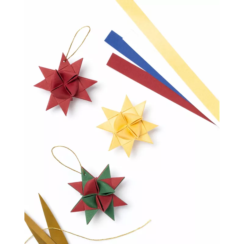 folia salokāmais papīrs Frēbela zvaigznēm, mini, dažādās krāsās