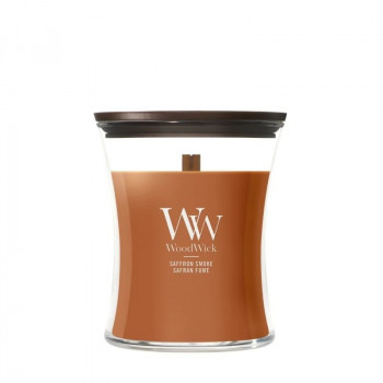 WoodWick Saffron Smoke svece, vidēja