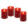 Goobay LED vaska sveces, 10 cm, sarkanas