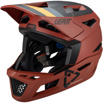 Leatt MTB Gravity 4.0 V25 pilna sejas velosipēda ķivere, Lava, M
