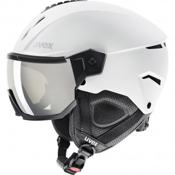 UVEX Instinct Visor slēpošanas ķivere, melna/balta, 53-55 cm (56/6/260/50)