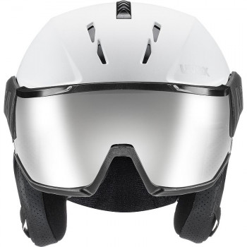 UVEX Instinct Visor slēpošanas ķivere, melna/balta, 53-55 cm (56/6/260/50)