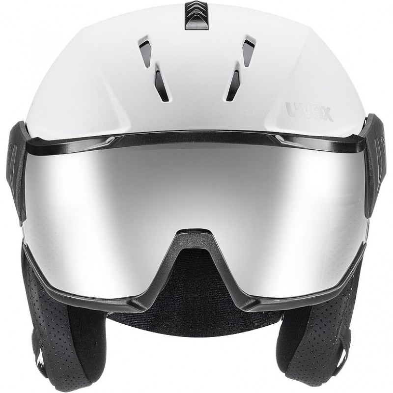 UVEX Instinct Visor slēpošanas ķivere, melna/balta, 53-55 cm (56/6/260/50)