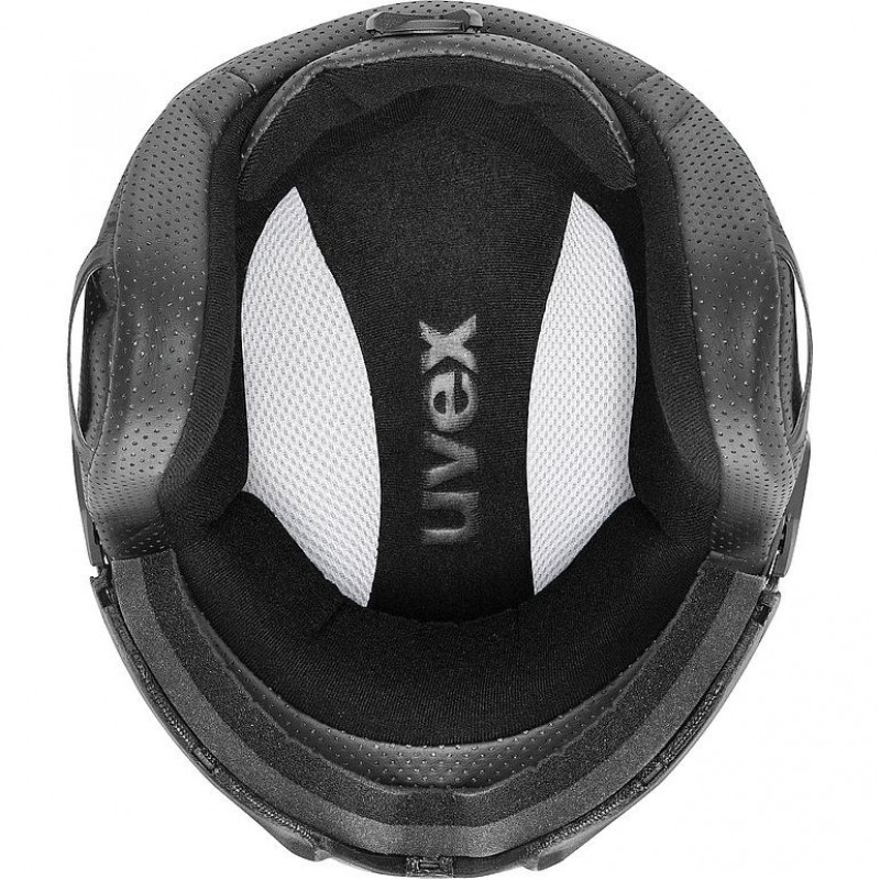 UVEX Instinct Visor slēpošanas ķivere, melna/balta, 56-58 cm (56/6/260/50)
