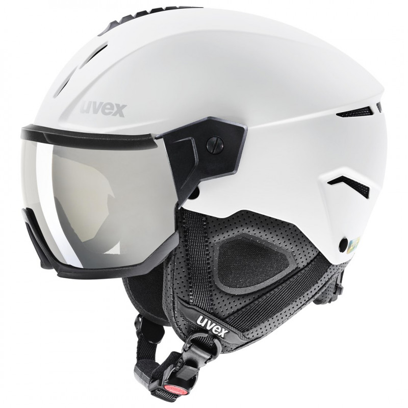 UVEX Instinct Visor slēpošanas ķivere, melna/balta, 56-58 cm (56/6/260/50)