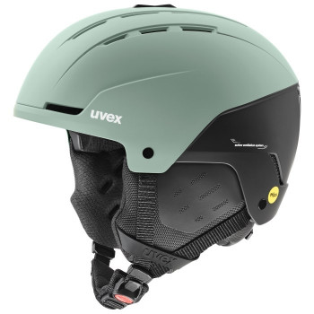 UVEX Stance MIPS slēpošanas ķivere 54-58, melna/zaļa