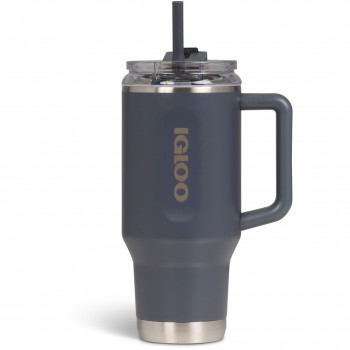 Igloo Travel Mug 32 OZ (0,95 l) termokrūze ar salmiņu, Carbonite