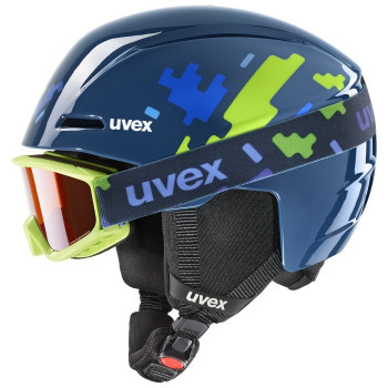 UVEX Viti Set bērnu slēpošanas ķivere, zila, 46-50 (56/S/317/11)